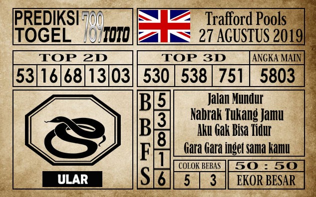 Prediksi Trafford Pools 27 Agustus 2019
