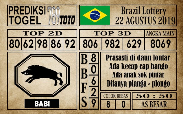Prediksi Brazil Lottery 22 Agustus 2019