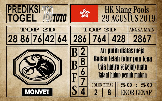 Prediksi Hongkong Siang 29 Agustus 2019