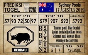 Prediksi Sydney Pools 17 Agustus 2019