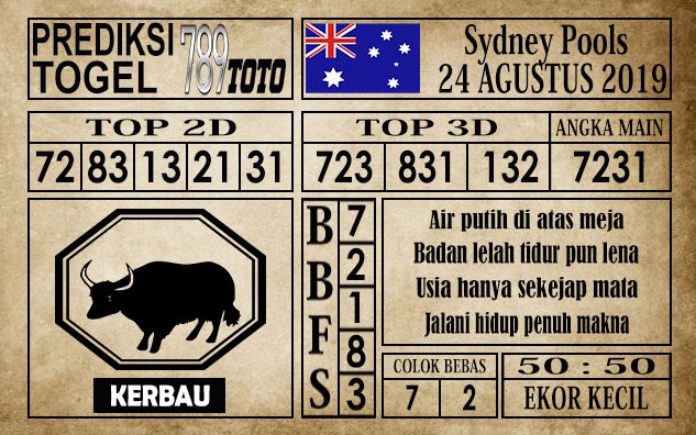 Prediksi Sydney Pools 24 Agustus 2019