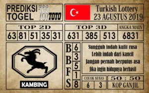 Prediksi Turkish Lottery 23 Agustus 2019
