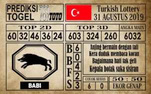 Prediksi Turkish Lottery 31 Agustus 2019