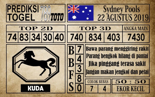 Prediksi Sydney Pools 22 Agustus 2019