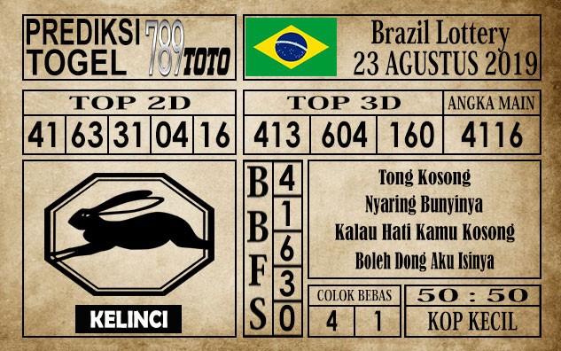 Prediksi Brazil Lottery 23 Agustus 2019