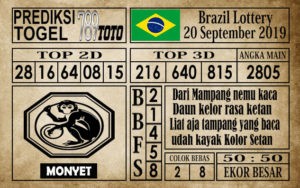 BRA20 Prediksi Brazil Lottery 20 September 2019