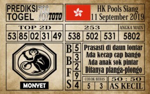 Prediksi Hongkong Siang 11 September 2019