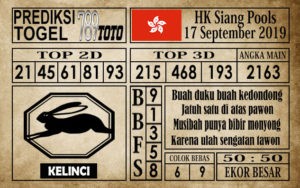 Prediksi Hongkong Siang 17 September 2019