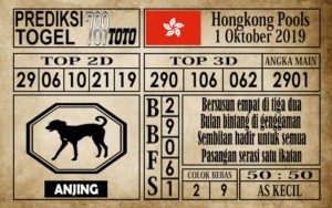 Prediksi Hongkong Pools 01 Oktober 2019