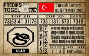 Prediksi Turkish Lottery 05 September 2019