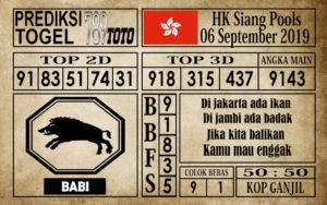 Prediksi Hongkong Siang 6 September 2019
