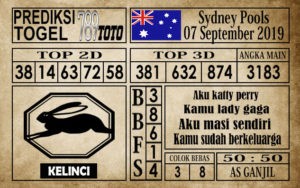 PREDIKSI-TOGEL-Recovered Prediksi Sydney Pools 07 September 2019