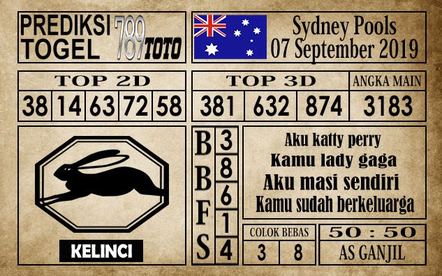 Prediksi Sydney Pools 07 September 2019