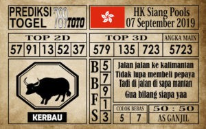 Prediksi Hongkong Siang 07 September 2019