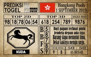 Prediksi Hongkong Pools 1 September 2019
