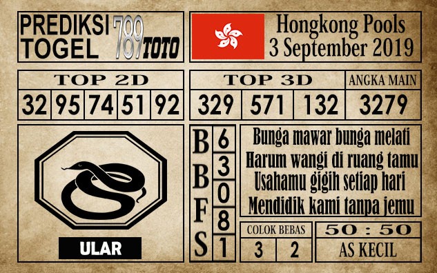 Prediksi Hongkong Pools 3 September 2019