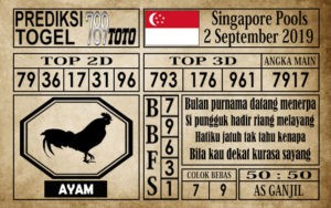 Prediksi Singapore Pools 2 September 2019