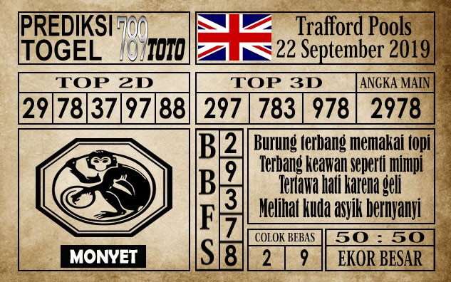 Prediksi Trafford Pools 22 September 2019