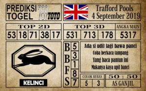Prediksi Trafford Pools 4 September 2019