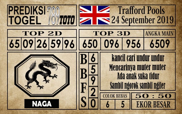 Prediksi Trafford Pools 24 September 2019