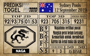 Prediksi Sydney Pools 12 September 2019