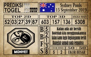 Prediksi Sydney Pools 15 September 2019