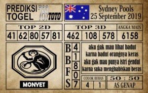 Prediksi Sydney Pools 25 September 2019