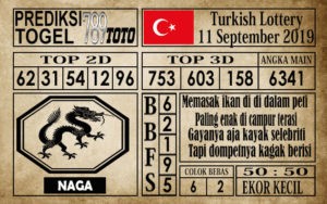 Prediksi Turkish Lottery 11 September 2019