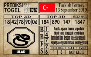 Prediksi Turkish Lottery 13 September 2019