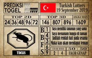 Prediksi Turkish Lottery 19 September 2019
