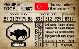 Prediksi Turkish Lottery 6 September 2019