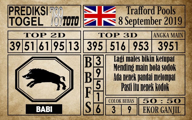 Prediksi Trafford Pools 8 September 2019