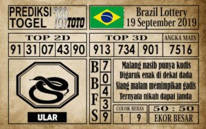 bra19 Prediksi Brazil Lottery 19 September 2019