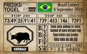 brazil Prediksi Brazil Lottery 08 September 2019