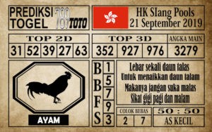 Prediksi Hongkong Siang 21 September 2019