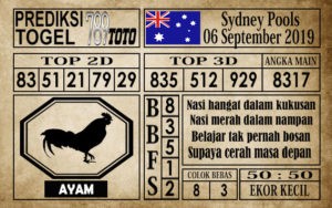 sdy06 Prediksi Sydney Pools 6 September 2019