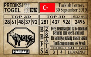 tk30 Prediksi Turkish Lottery 30 September 2019