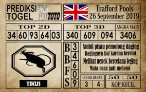 trf-26 Prediksi Trafford Pools 26 September 2019