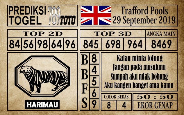 Prediksi Trafford Pools 29 September 2019