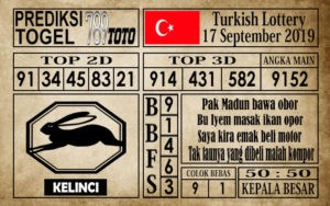 Prediksi Turkish Lottery 17 September 2019