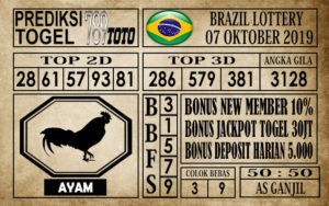 Prediksi Brazil Lottery 07 Oktober 2019