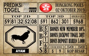 HK02 Prediksi Hongkong Pools 02 Oktober 2019
