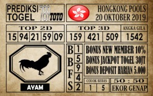 Prediksi Hongkong 20 Oktober 2019