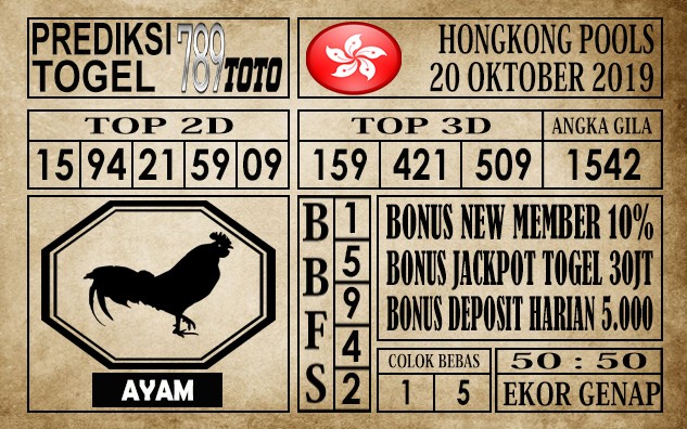 Prediksi Hongkong 20 Oktober 2019