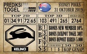 Prediksi Sydney Pools 31 Oktober 2019