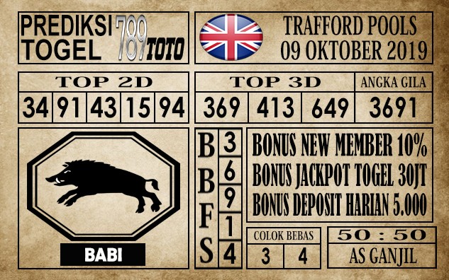 Prediksi Trafford Pools 09 Oktober 2019