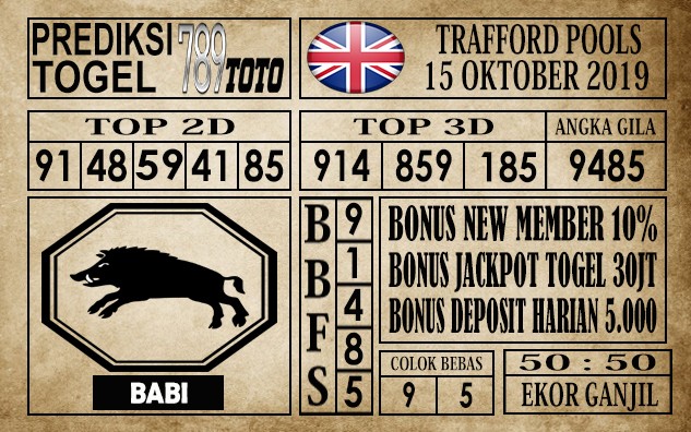 Prediksi Trafford Pools 15 Oktober 2019