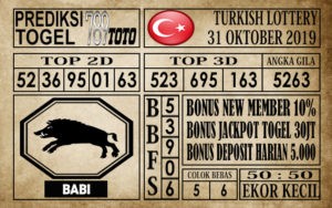 Prediksi Turkish Lottery 31 Oktober 2019
