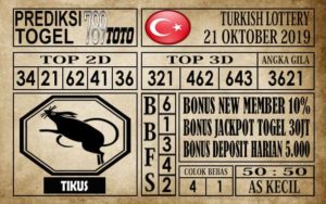Prediksi Turkish Lottery 21 Oktober 2019