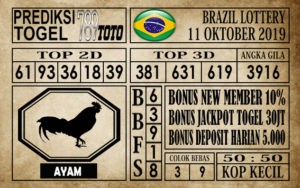 Prediksi Brazil Lottery 11 Oktober 2019